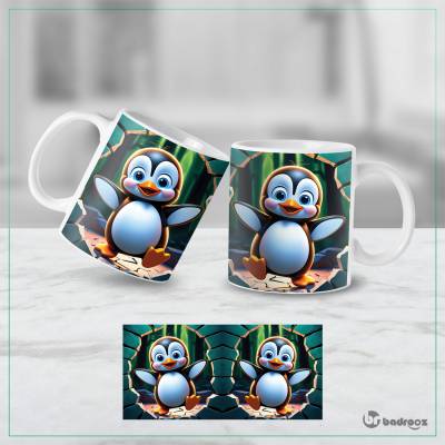 ماگ  حفره 3 بعدی-کلبه یخی پنگوئن کیوت 1