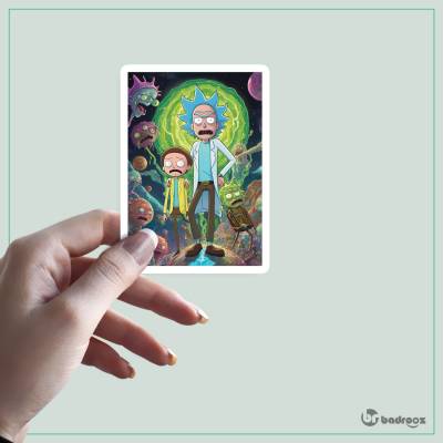 استیکر و برچسب ریک و مورتی (Rick and Morty)