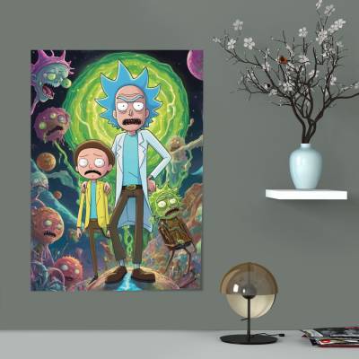 پوستر سیلک ریک و مورتی (Rick and Morty)