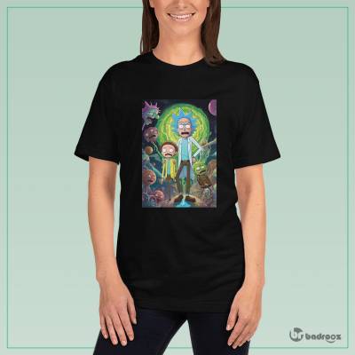 تی شرت زنانه ریک و مورتی (Rick and Morty)