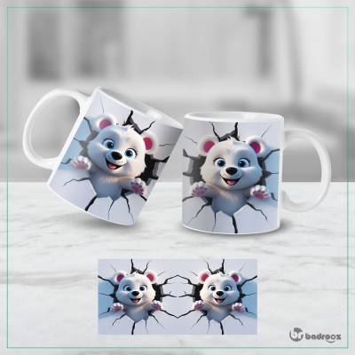 ماگ  حفره 3 بعدی-بچه خرس بازیگوش 2