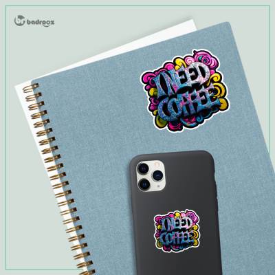 استیکر و برچسب I Need Coffee 1