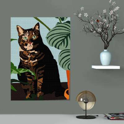 پوستر سیلک Cat 3