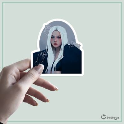 استیکر و برچسب lisa new woman