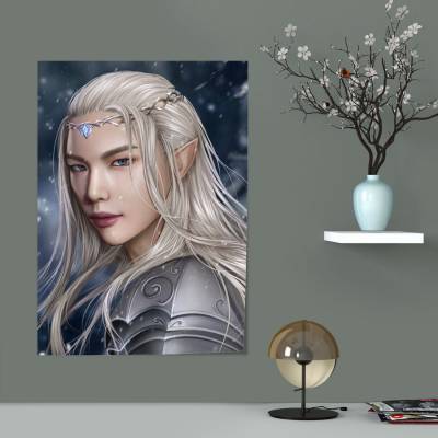 پوستر سیلک hyunjin elf king