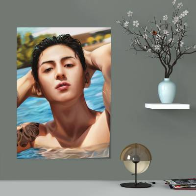 پوستر سیلک jungkook hot summer