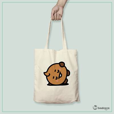 کیف خرید کتان bt21 shooky