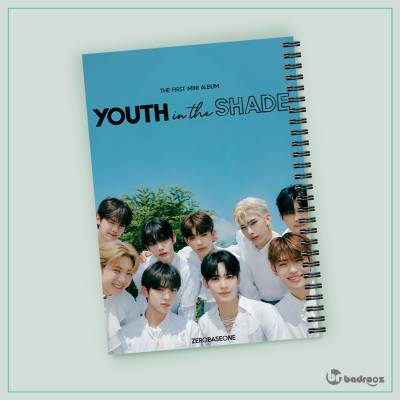 دفتر یادداشت zerobaseone youth in the shade