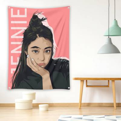 دراپ بنر طرح بلک پینک - کد : 022