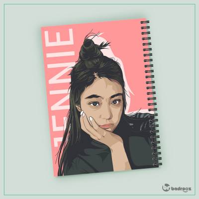 دفتر یادداشت طرح بلک پینک - کد : 022