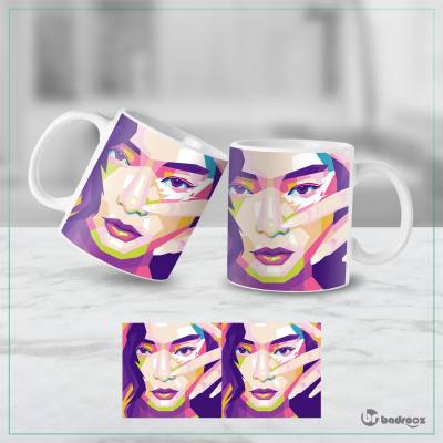 ماگ  طرح بلک پینک - کد : 024