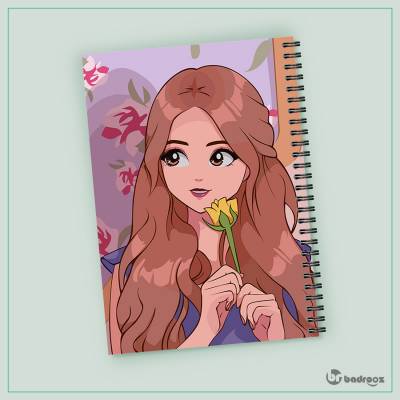 دفتر یادداشت طرح بلک پینک - کد : 026