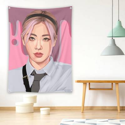 دراپ بنر طرح بلک پینک - کد : 028