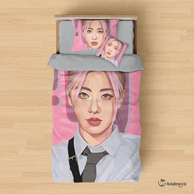 روتختی یک نفره طرح بلک پینک - کد : 028