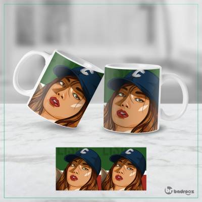 ماگ  طرح بلک پینک - کد : 029