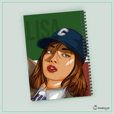 دفتر یادداشت طرح بلک پینک - کد : 029