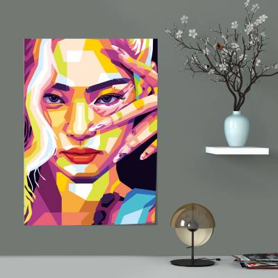 پوستر سیلک طرح بلک پینک - کد : 031