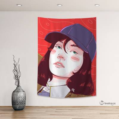 بک دراپ طرح بلک پینک - کد : 033