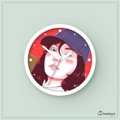 ساعت دیواری  طرح بلک پینک - کد : 033