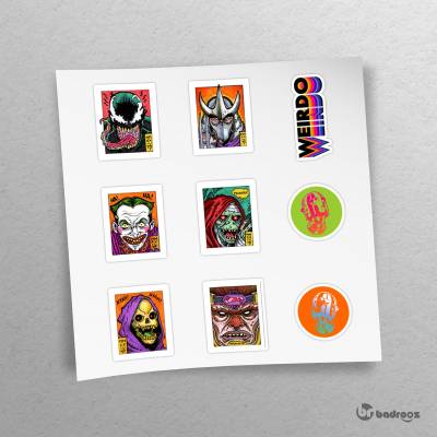 پک استیکر  Villains Sticker Pack 1 (WeirdoXMiloTrent)