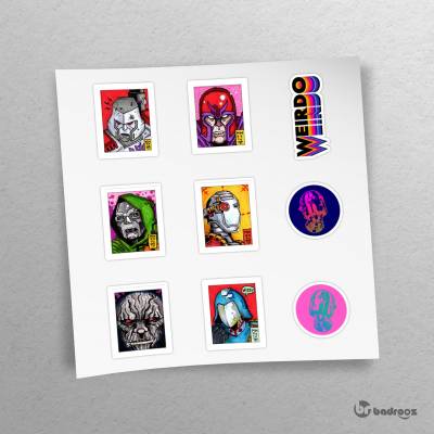 پک استیکر  Villains Sticker Pack 2 (WeirdoXMiloTrent)