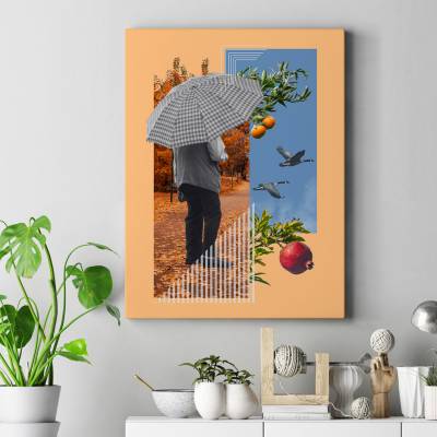 تابلو کنواس (بوم) _پاییز_