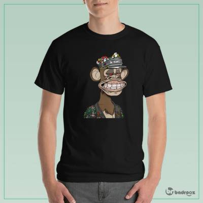 تی شرت مردانه میمون خسته 2
