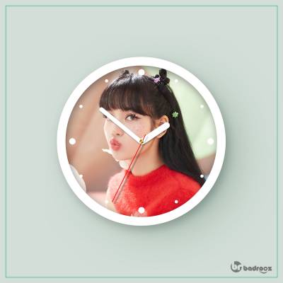 ساعت دیواری  طرح بلک پینک - کد : 040