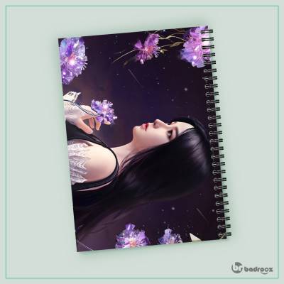 دفتر یادداشت طرح بلک پینک - کد : 042