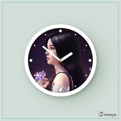 ساعت دیواری  طرح بلک پینک - کد : 042