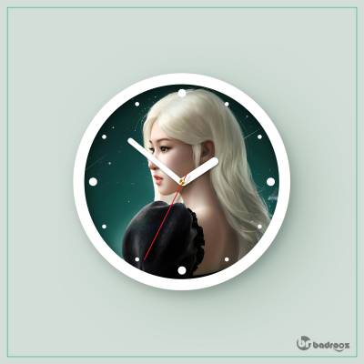 ساعت دیواری  طرح بلک پینک - کد : 045