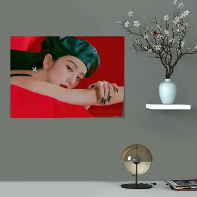 پوستر سیلک طرح بلک پینک - کد : 051