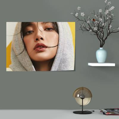 پوستر سیلک طرح بلک پینک - کد : 052