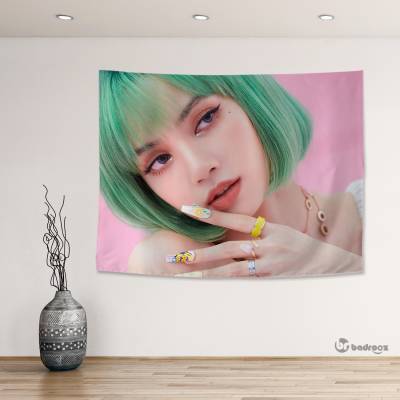 بک دراپ طرح بلک پینک - کد : 053