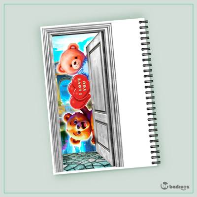 دفتر یادداشت تدی خرسه و عشق
