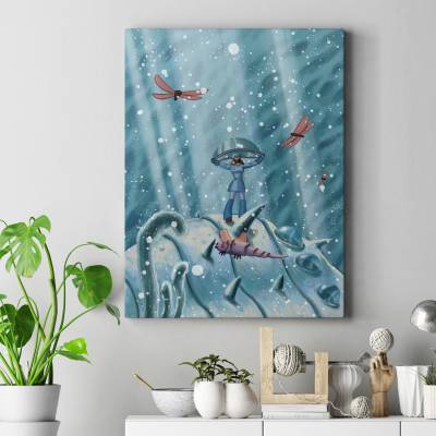 تابلو کنواس (بوم) Nausicaa of the valley of the wind
