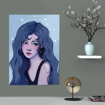 پوستر سیلک winter moon