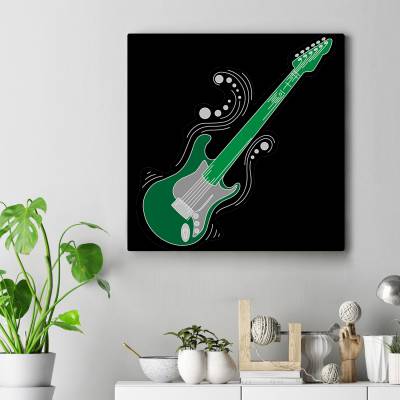 تابلو کنواس مربع (بوم) H_ElectricGuitar5