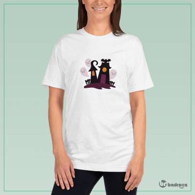 تی شرت زنانه Halloween House