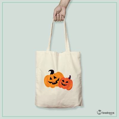 کیف خرید کتان (توت بگ) Pumpkin