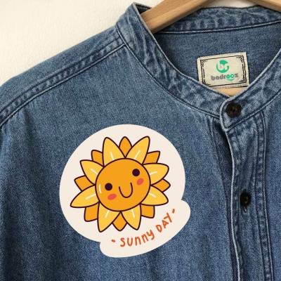 پچ حرارتی (برچسب لباس) روز آفتابی sunny day