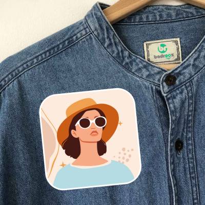 پچ حرارتی (برچسب لباس) دختر عینک آفتابی