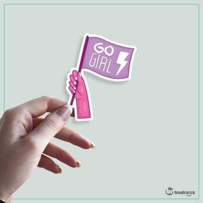 استیکر و برچسب برو دختر go girl