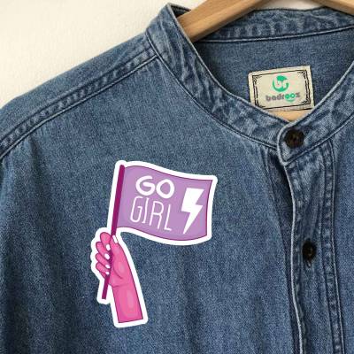 پچ حرارتی (برچسب لباس) برو دختر go girl