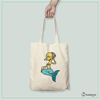 کیف خرید کتان (توت بگ) طرح سیمپسون ها MR.Burns