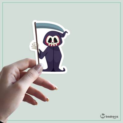 استیکر و برچسب Spooky Skeleton