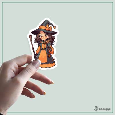 استیکر و برچسب Halloween Girl 2