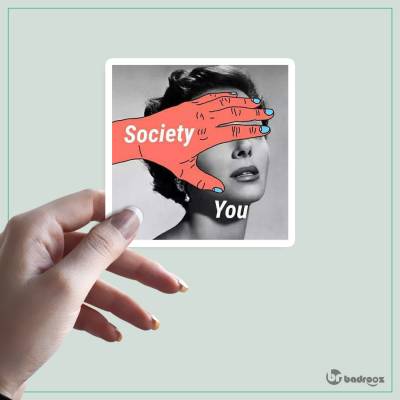 استیکر و برچسب society- you