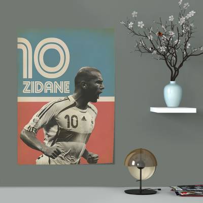 پوستر سیلک زین‌الدین زیدان- Zinedine Zidane 