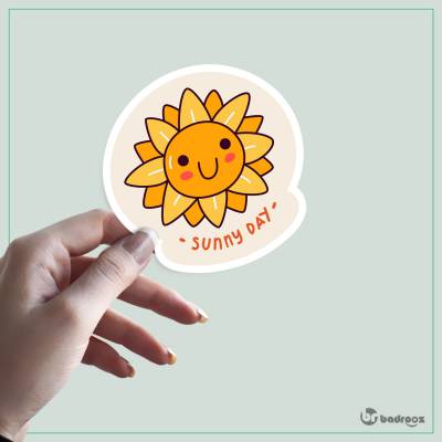 استیکر و برچسب روز آفتابی sunny day